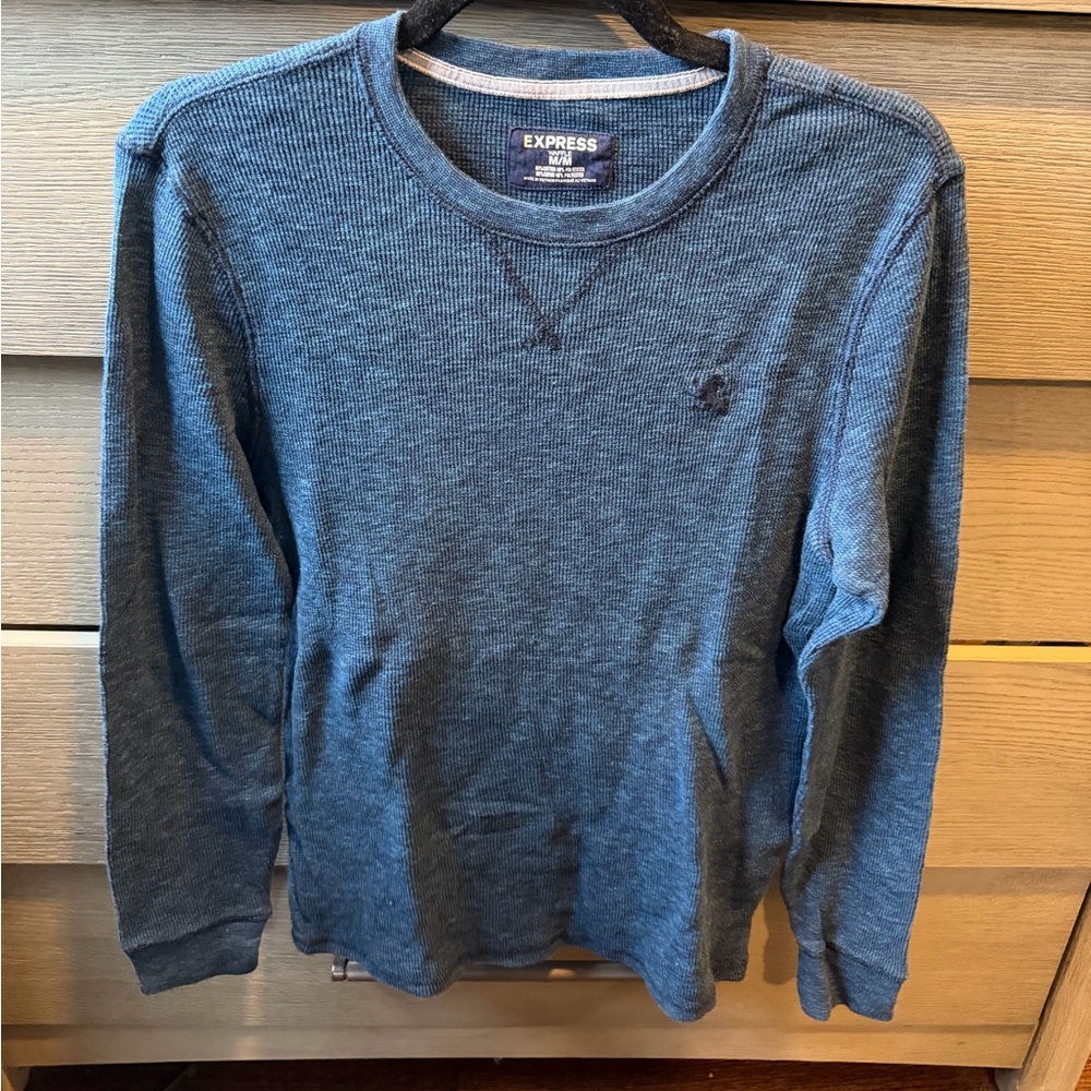 Express Men's Thermal Waffle Knit Top Size Medium